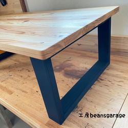 国産杉 90×50cm 無垢ローテーブル 天然木 カフェテーブル コーヒーテーブル リビングテーブル キッズテーブル 3枚目の画像