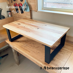国産杉 90×50cm 無垢ローテーブル 天然木 カフェテーブル コーヒーテーブル リビングテーブル キッズテーブル 1枚目の画像