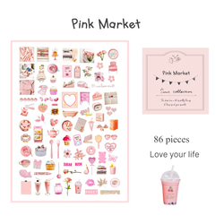 フレークシール　☆ Pink Market (ﾋﾟﾝｸﾏｰｹｯﾄ）☆ 3枚目の画像