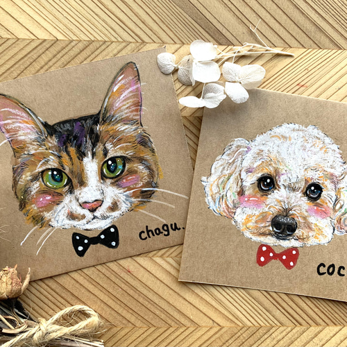 ほんわか幸せのペットの似顔絵☆犬猫似顔絵イラスト イラスト ほんわか幸せのペットの似顔絵☆犬猫似顔絵イラスト イラスト