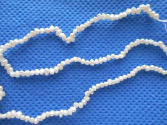 ケシパール 淡水真珠素材販売 ３７センチ　１本売り 4枚目の画像