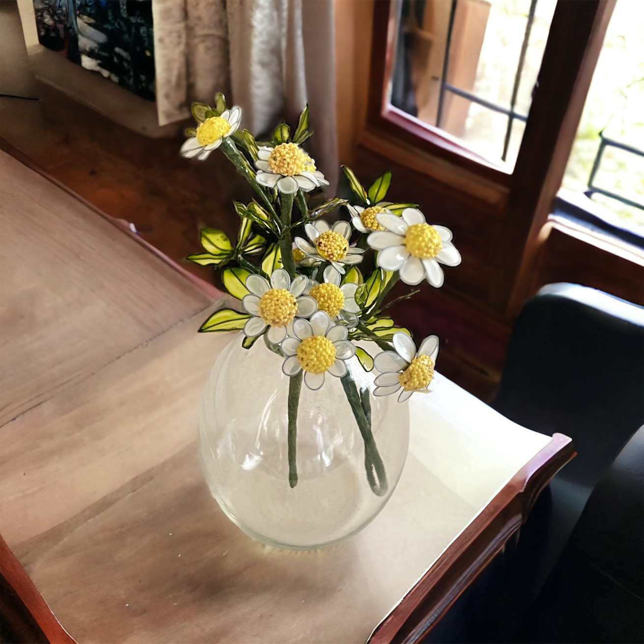 カモミール×シュガーパイン癒しのお花とグリーンのセット