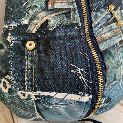 DIY ボディバッグ作り方 しずく型 cross body bag backpack 型紙