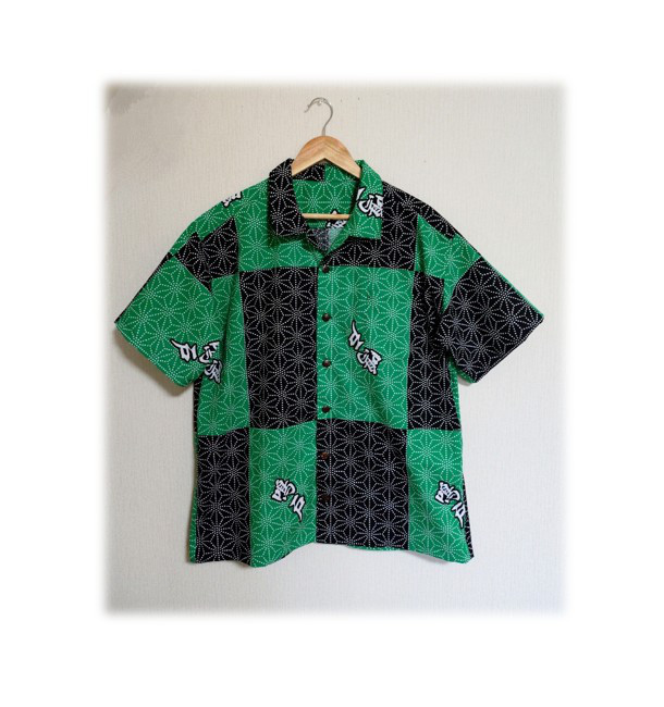 O9【受注生産Ｃ】浴衣リメイクアロハシャツフルオーダー