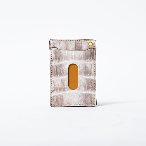 永久無料保証】パスケース ヒマラヤクロコダイルレザー/G0222201hcnaF