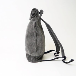 Roll Top Backpack / 灰色 / Judo Wear x Tabi Fabric --Mikawa Cotton 第3張的照片