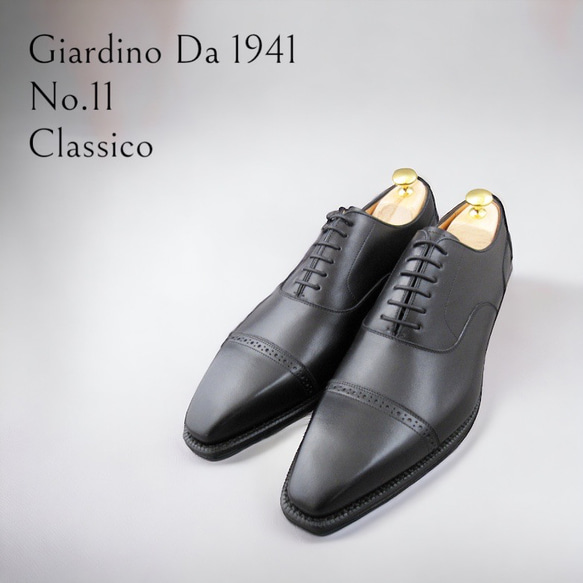 GIA No.11"Classico"クラシコ調パンチドキャップトウ／受注生産品（納期60日）／グッドイヤーウェルト 1枚目の画像