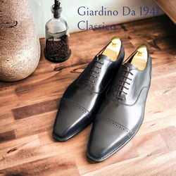 GIA No.11"Classico"クラシコ調パンチドキャップトウ／受注生産品（納期60日）／グッドイヤーウェルト 4枚目の画像