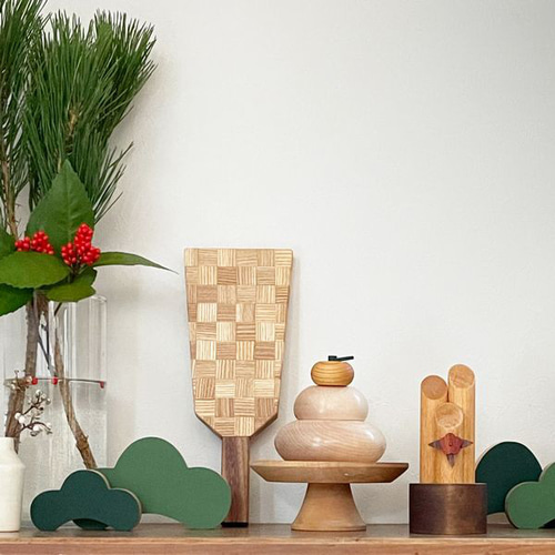 羽子板 オブジェ｜全3種類 はごいた 正月 雛祭り ひなまつり 寄木