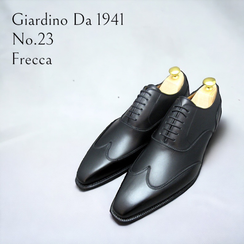 GIA No.23"Freccia"クラシコ調ブラインドブローグ／受注生産品（納期60日）／グッドイヤーウェルト