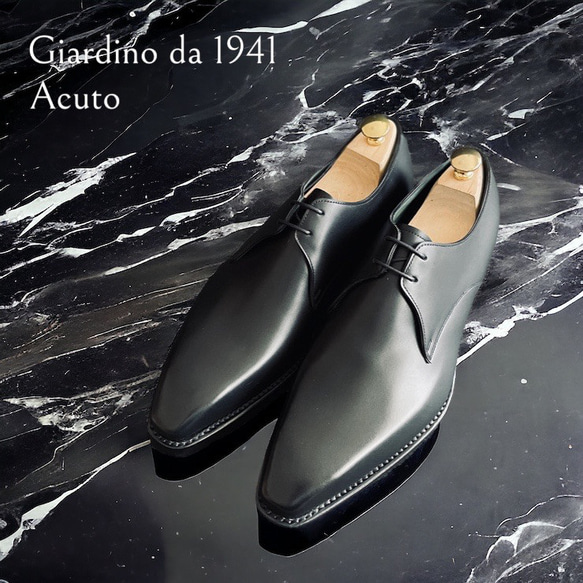 GIA No.24"Acuto"クラシコ調２アイレットプレーン／受注生産品（納期60日）／グッドイヤーウェルト 5枚目の画像