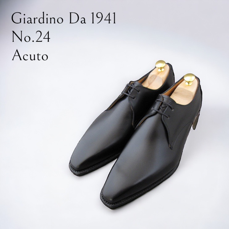 GIA No.24"Acuto"クラシコ調２アイレットプレーン／受注生産品（納期60日）／グッドイヤーウェルト