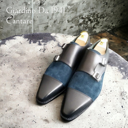 GIA No.34 "Cantare" クラシコ調ダブルモンクストラップ／受注生産品（納期60日）／グッドイヤーウェルト 7枚目の画像