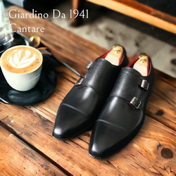 GIA No.34 "Cantare" クラシコ調ダブルモンクストラップ／受注生産品（納期60日）／グッドイヤーウェルト 11枚目の画像