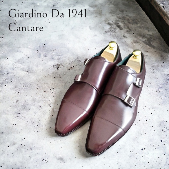 GIA No.34 "Cantare" クラシコ調ダブルモンクストラップ／受注生産品（納期60日）／グッドイヤーウェルト 10枚目の画像