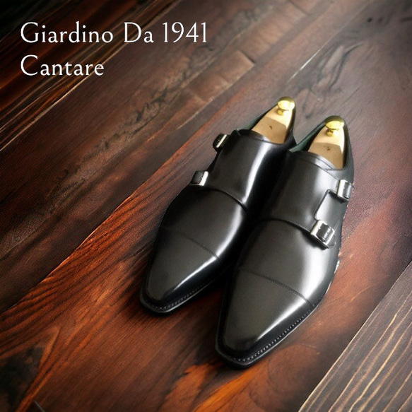 GIA No.34 "Cantare" クラシコ調ダブルモンクストラップ／受注生産品（納期60日）／グッドイヤーウェルト 6枚目の画像