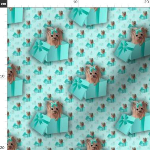 犬 犬柄 ヨーキーの可愛すぎるデザイン 輸入生地 生地 ヨークシャ