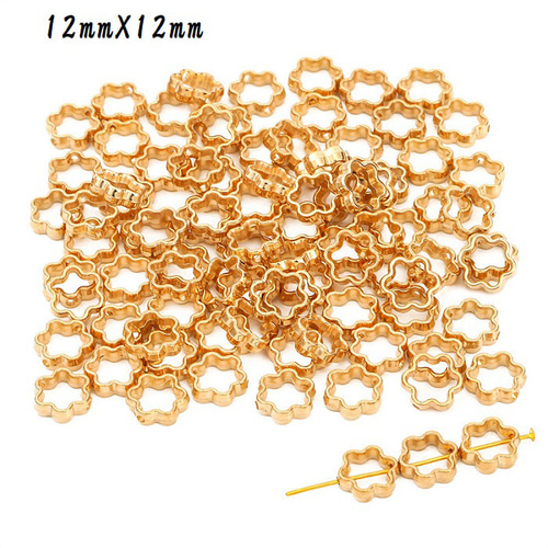 ハート アクセサリーパーツ 10個 リング ゴールド ピアスパーツ