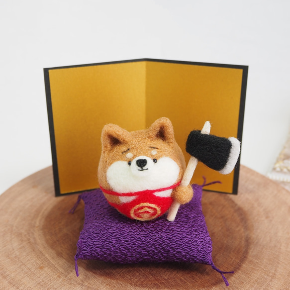 受注製作】-端午の節句-まゆ柴犬金太郎(赤柴・黒柴・白柴)五月人形