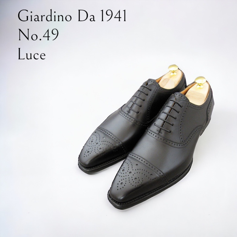 GIA No.49"Luce"クラシコ調セミブローグキャップト／受注生産品（納期60日）／グッドイヤーウェルト