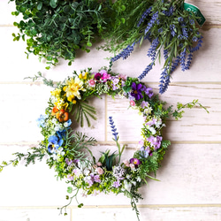 ミモザ ＆ クリスマスローズのスワッグ 母の日、お誕生日プレゼントに