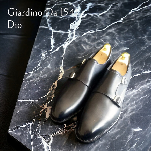 GIA No.41 "Dio"英国調ダブルモンクストラップ／受注生産品（納期60日）／グッドイヤーウェルト 3枚目の画像