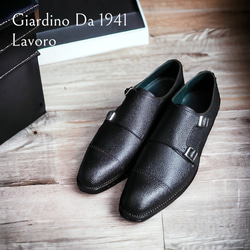 GIA No.51 "Lavoro"英国調Wモンクストラップキャップトウ／受注生産品（納期60日）／グッドイヤーウェルト 6枚目の画像