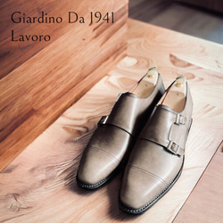 GIA No.51 "Lavoro"英国調Wモンクストラップキャップトウ／受注生産品（納期60日）／グッドイヤーウェルト 3枚目の画像