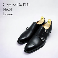 GIA No.51 "Lavoro"英国調Wモンクストラップキャップトウ／受注生産品（納期60日）／グッドイヤーウェルト 1枚目の画像