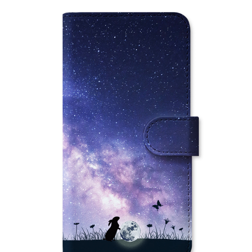 月とうさぎ♡Milky Rose 手帳型ケース iPhone17 iPhone16〜 ほぼ全機種