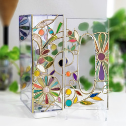 Order: Glass art Tissue case Gold　 Autumn Banquet Gold 第9張的照片