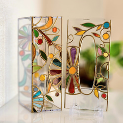 Order: Glass art Tissue case Gold　 Autumn Banquet Gold 第16張的照片