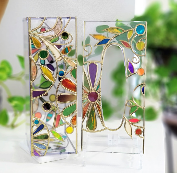 Order: Glass art Tissue case Gold　 Autumn Banquet Gold 第14張的照片