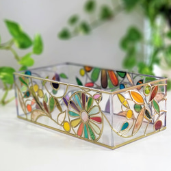 Order: Glass art Tissue case Gold　 Autumn Banquet Gold 第10張的照片