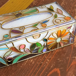 Order: Glass art Tissue case Gold　 Autumn Banquet Gold 第6張的照片