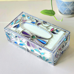 Order: Glass art Tissue case 　 Winter Banquet 第11張的照片