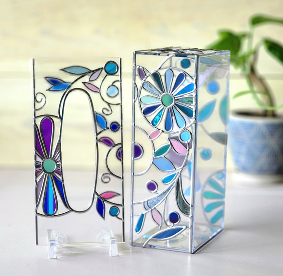 Order: Glass art Tissue case 　 Winter Banquet 第13張的照片