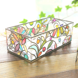 Order: Glass art Tissue case 　 Spring Banquet 第10張的照片