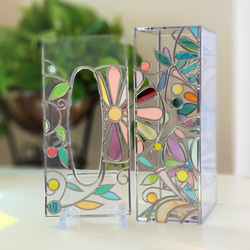 Order: Glass art Tissue case 　 Spring Banquet 第8張的照片