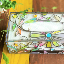 Order: Glass art Tissue case 　 Spring Banquet 第12張的照片