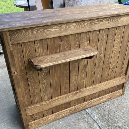 受注製作】受付カウンターテーブル レジカウンター］【1200】シェルフ