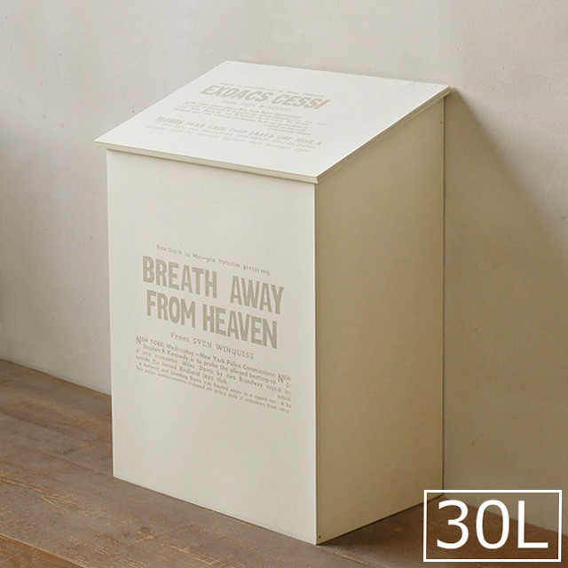 おしゃれ ふた付き ダストボックス 30L用 ゴミ箱 BREA-1595WH