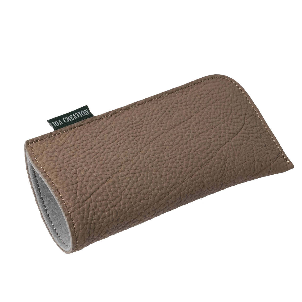 ドイツシュリンク シワ有り ショルダー部位使用 本革 ソフト 小さめ メガネケース　トープ