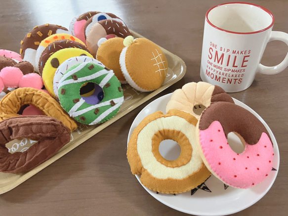 種類豊富♪】フェルト おままごと ドーナツ♡ おもちゃ・人形 RULA