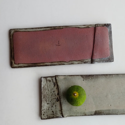 マット灰釉長方形皿 5枚目の画像