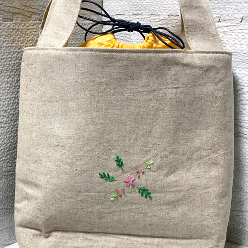 ☆クッキーです☆ 花いっぱいの野原の刺繍 ハンドメイドのトートバッグ Amazon | (ADOSSY) 刺繍バッグキット 刺繍キット セット