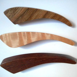 木のブローチ　シンプルデザイン　3種 4枚目の画像