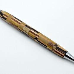 (再出品)【寄木】手作り木製ボールペン スリムライン CROSS替芯 4枚目の画像