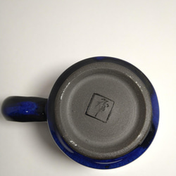 青釉コーヒーカップ&ソーサー          (No.1) 6枚目の画像