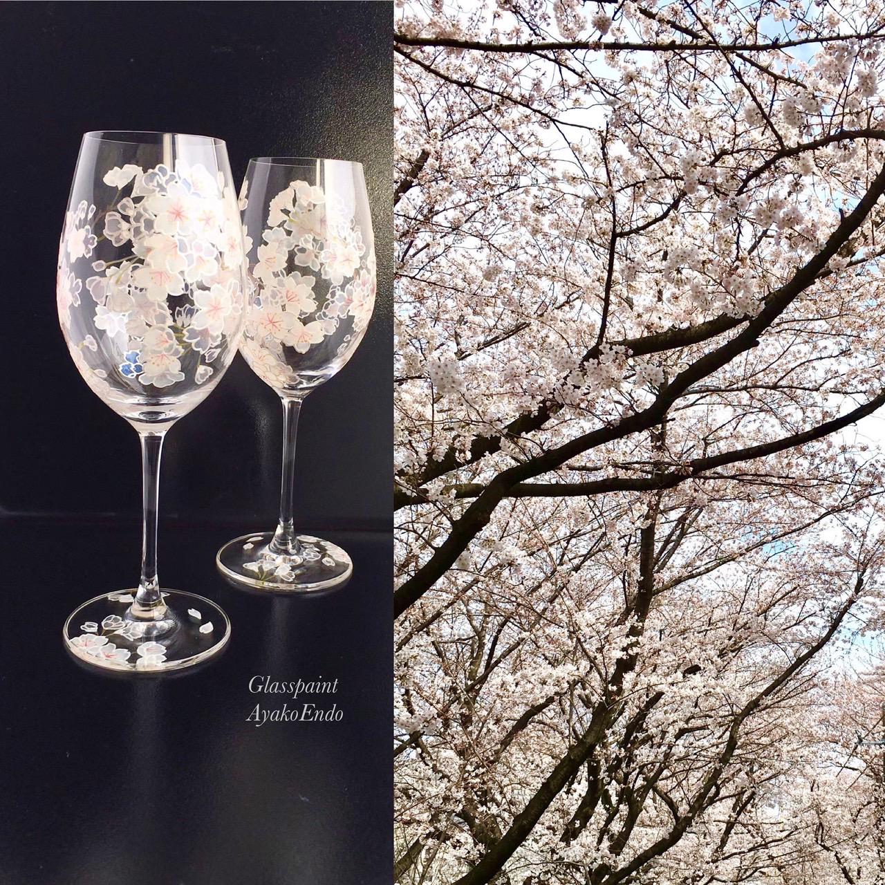 Creema限定母の日ギフト【桜】サクラ・さくらワイングラス1個|結婚祝い・還暦祝い・退職祝い・誕生日プレゼント 12,600円